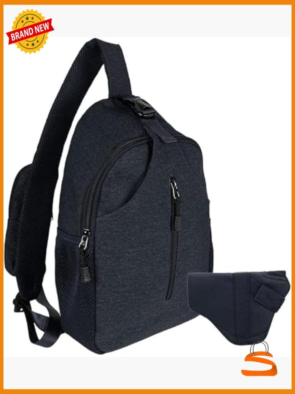 Multipurpose Concealed Carry Sling Backpack Lightweight Crossbody Bag